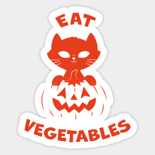 eat vegetables Sticker